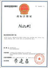 中国商標登録「NOZOMI」第3類 登録第5319173号