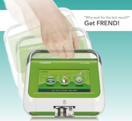 場所を取らないPOCTシステム FREND